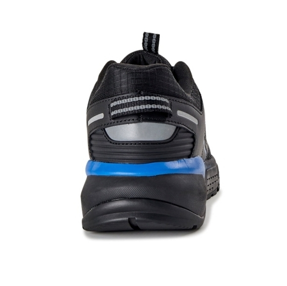 New Herman Survivor's Size 7.5 Black Blue Oil & Slip Resistant Leather Shoe - Picture 7 of 7